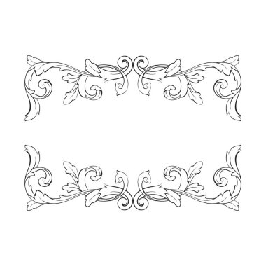 Klasik Barok süsleme vektör 