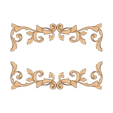 Klasik Barok süsleme vektör 
