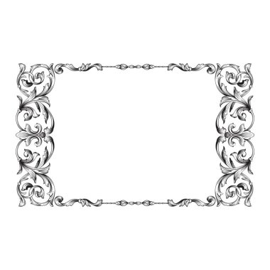 Klasik Barok süsleme vektör 