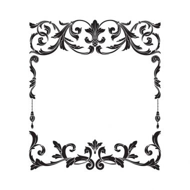 Klasik Barok süsleme vektör 