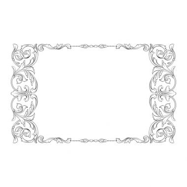 Klasik Barok süsleme vektör 