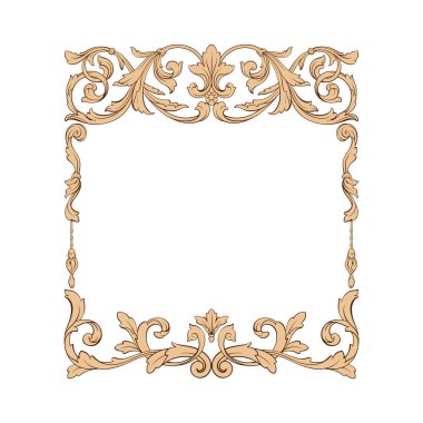 Klasik Barok süsleme vektör 