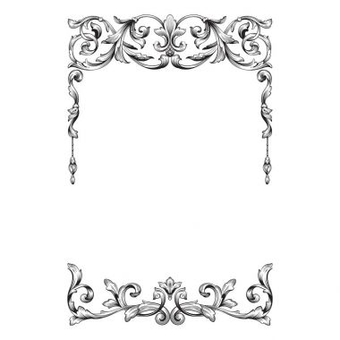 Klasik Barok süsleme vektör 