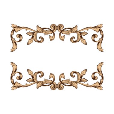Klasik Barok süsleme vektör 