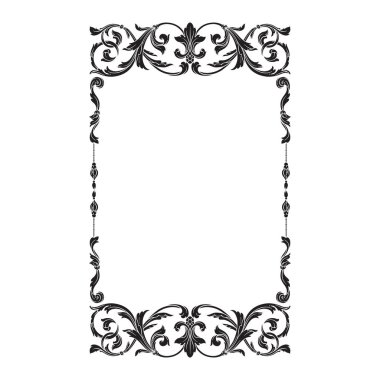 Klasik Barok süsleme vektör 