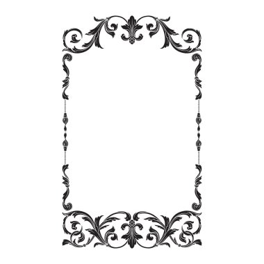 Klasik Barok süsleme vektör 