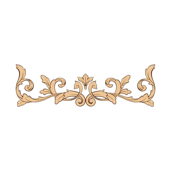Klassischer barocker Ornamentvektor — Stockvektor
