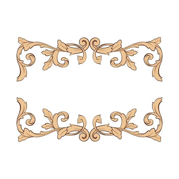 Vector clásico ornamento barroco — Archivo Imágenes Vectoriales