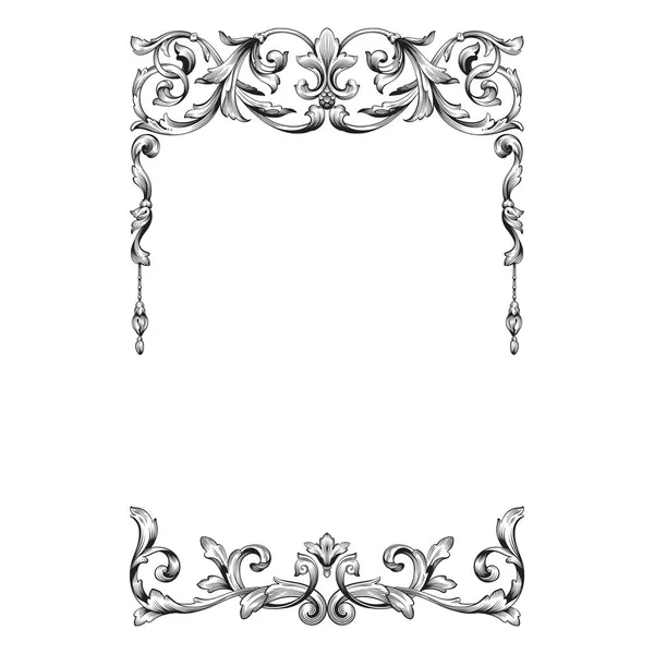 Klasycznego barokowy ornament wektor — Wektor stockowy