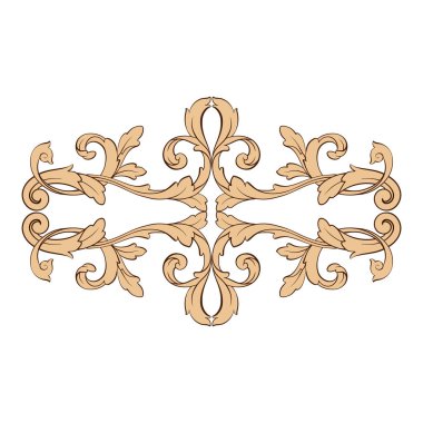 Klasik Barok süsleme vektör 