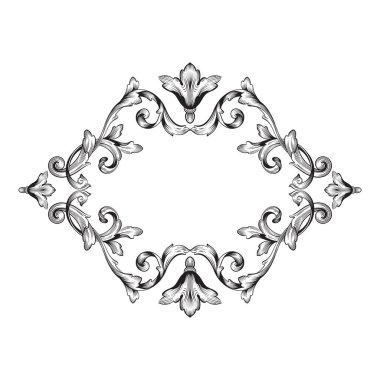 Klasik Barok süsleme vektör 