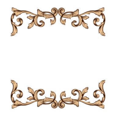 Klasik Barok süsleme vektör 