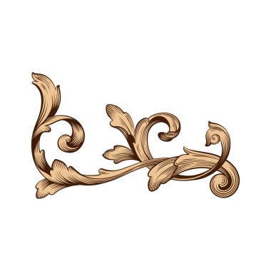 Klasik Barok süsleme vektör 