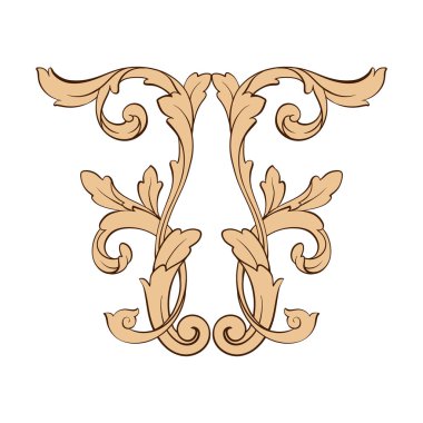 Klasik Barok süsleme vektör 