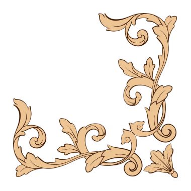 Klasik Barok süsleme vektör 