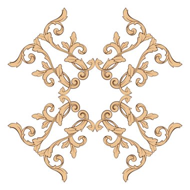 Klasik Barok süsleme vektör 