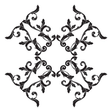 Klasik Barok süsleme vektör 