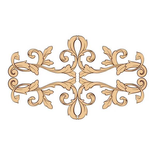 Vettore ornamento barocco classico — Vettoriale Stock