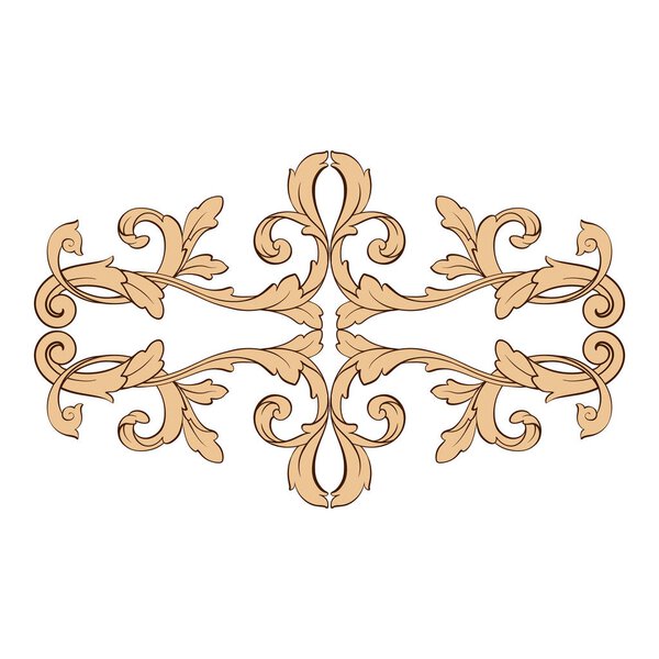 Классический вектор орнамента барокко
 