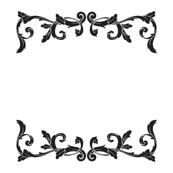 Vector clásico ornamento barroco — Archivo Imágenes Vectoriales