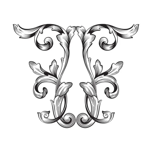 Vector clásico ornamento barroco — Vector de stock