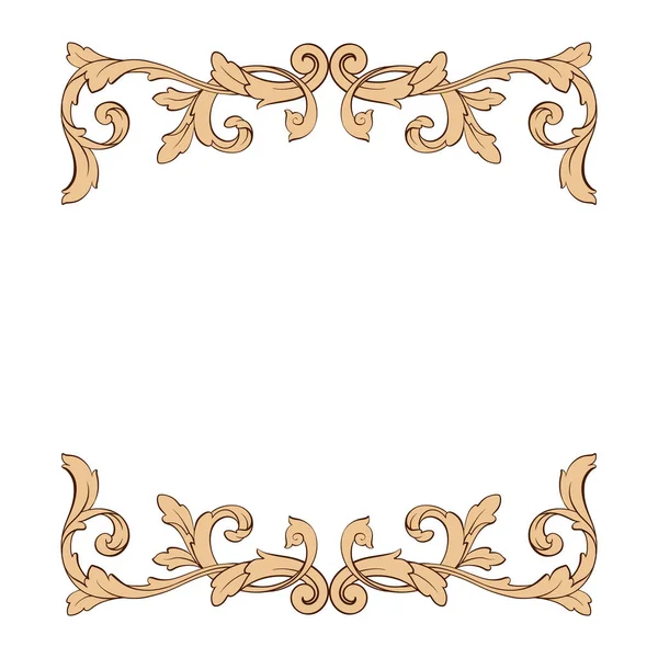 Vetor de ornamento barroco clássico — Vetor de Stock