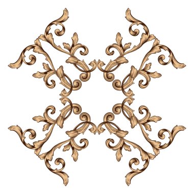 Klasik Barok süsleme vektör 