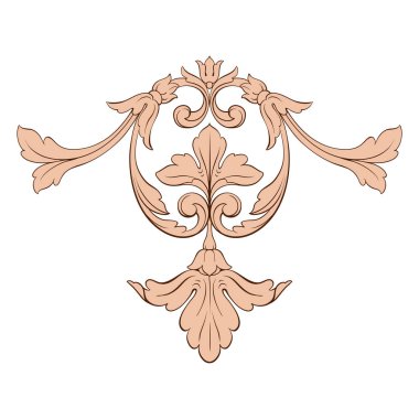 Klasik Barok süsleme vektör 