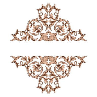 Klasik Barok süsleme vektör 