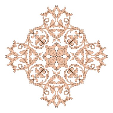 Klasik Barok süsleme vektör 