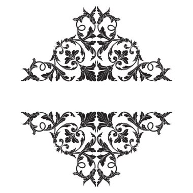 Klasik Barok süsleme vektör 