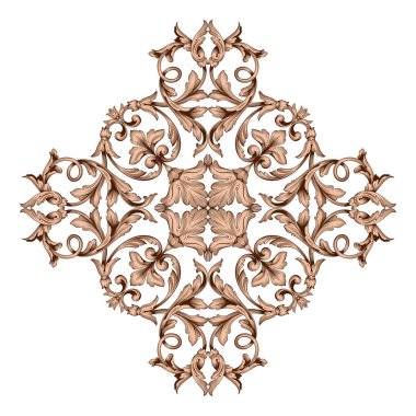 Klasik Barok süsleme vektör 