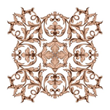 Klasik Barok süsleme vektör 