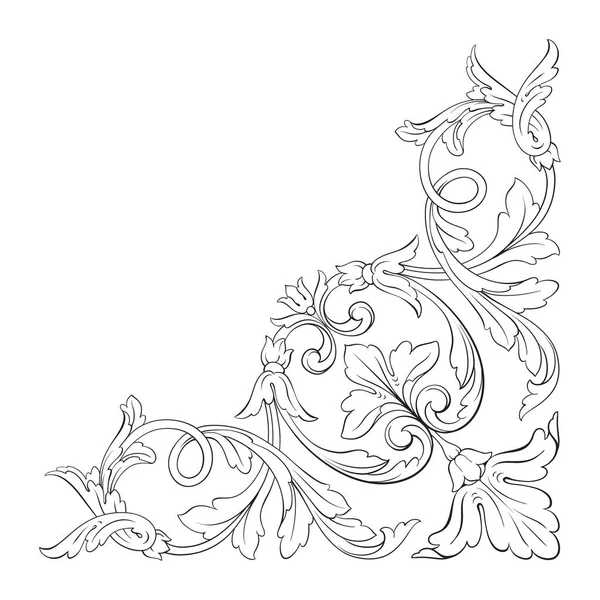 Klasik Barok süsleme vektör 