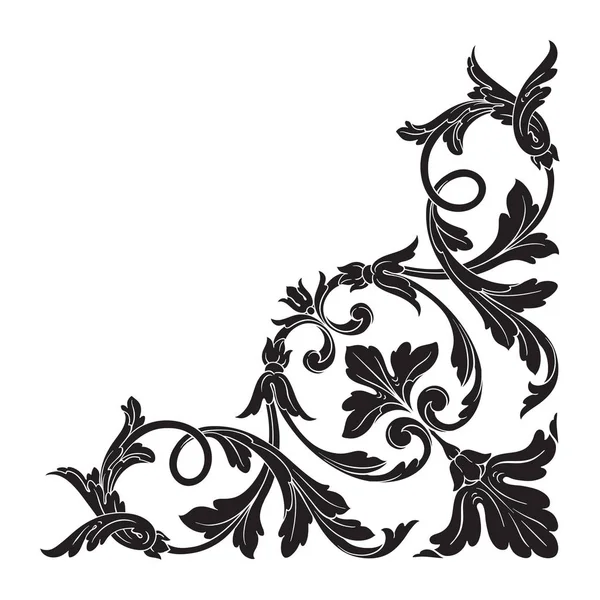 Vettore ornamento barocco classico — Vettoriale Stock