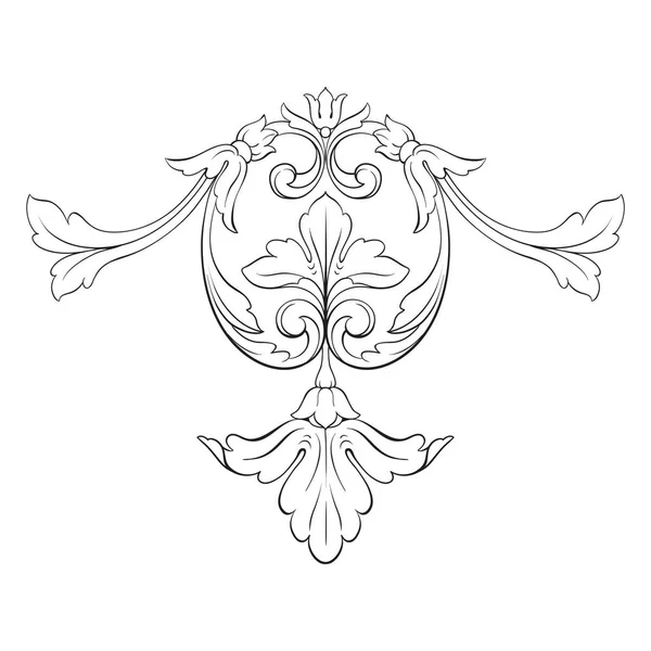 Vector clásico ornamento barroco — Archivo Imágenes Vectoriales