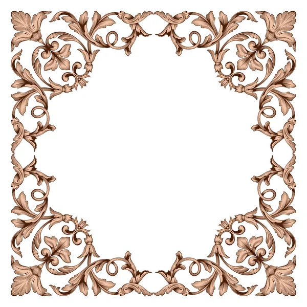 Classical baroque ornament vector — Stock Vector