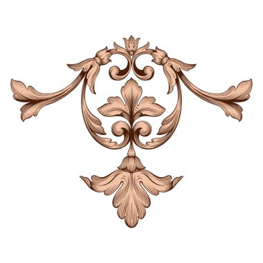 Klasik Barok süsleme vektör 