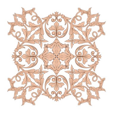 Klasik Barok süsleme vektör 