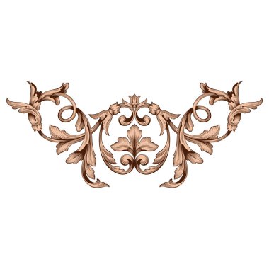 Klasik Barok süsleme vektör 