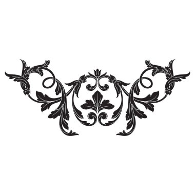 Klasik Barok süsleme vektör 