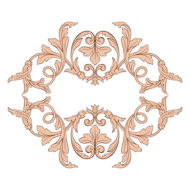 Klasik Barok süsleme vektör 