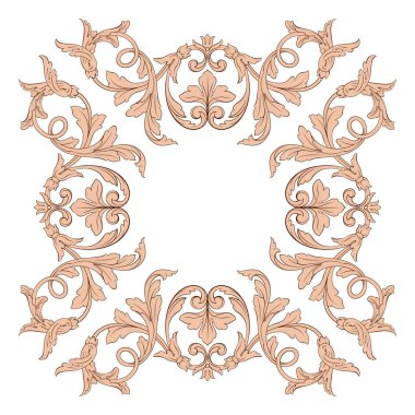 Klasik Barok süsleme vektör 