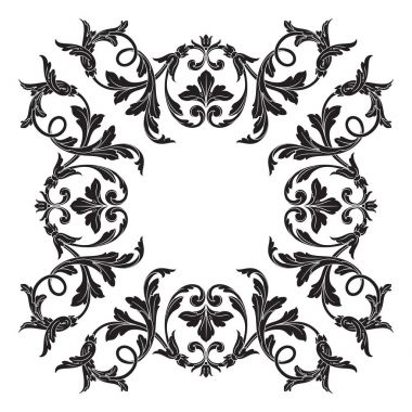 Klasik Barok süsleme vektör 