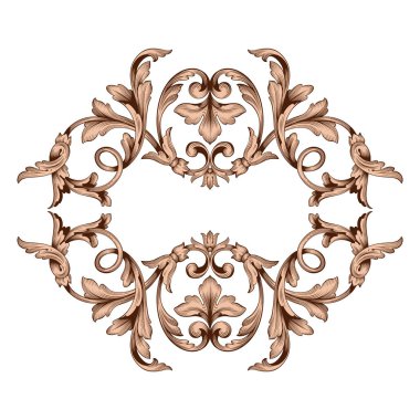 Klasik Barok süsleme vektör 