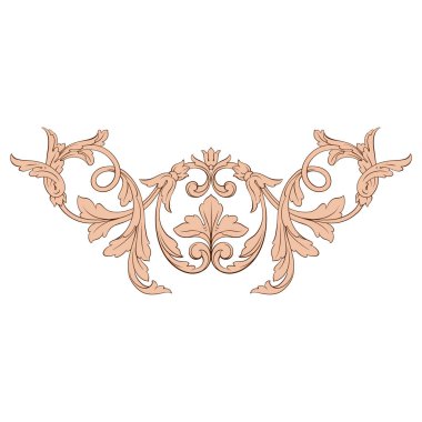 Klasik Barok süsleme vektör 