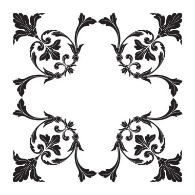 Klasik Barok süsleme vektör 