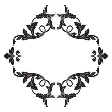 Klasik Barok süsleme vektör 