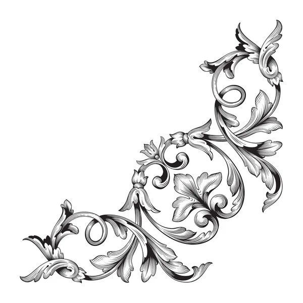 Vector clásico ornamento barroco — Vector de stock