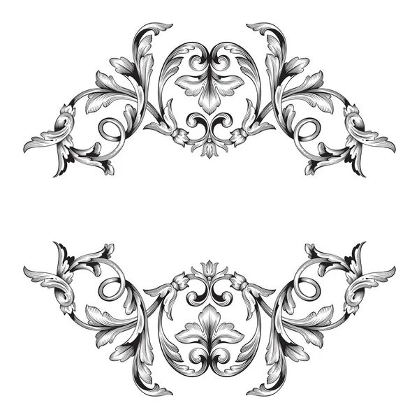 Vector clásico ornamento barroco — Archivo Imágenes Vectoriales